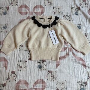 NWT Misha and Puff Ellie Pullover in Winter Cream and Carbon